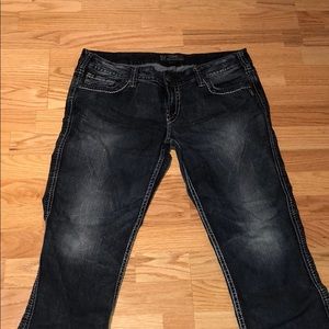 Silver Twisted Capri